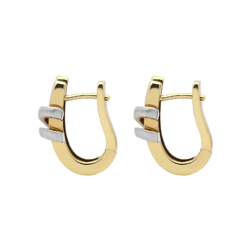 18ct Yellow Gold 0.10ct Diamond Swirl Earrings