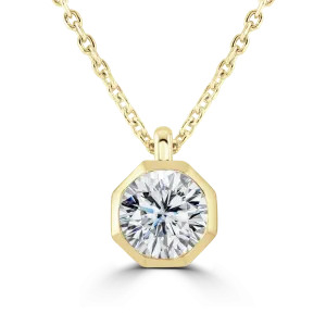 18ct Yellow Gold 1ct Lab Grown Diamond Necklace