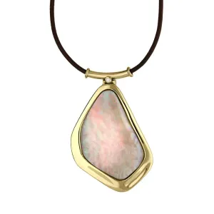 18ct Yellow Gold Opal Diamond Unique Necklace D