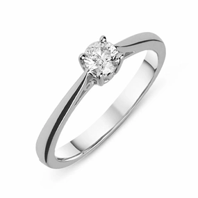 18ct White Gold 0.20ct Diamond Solitaire Ring