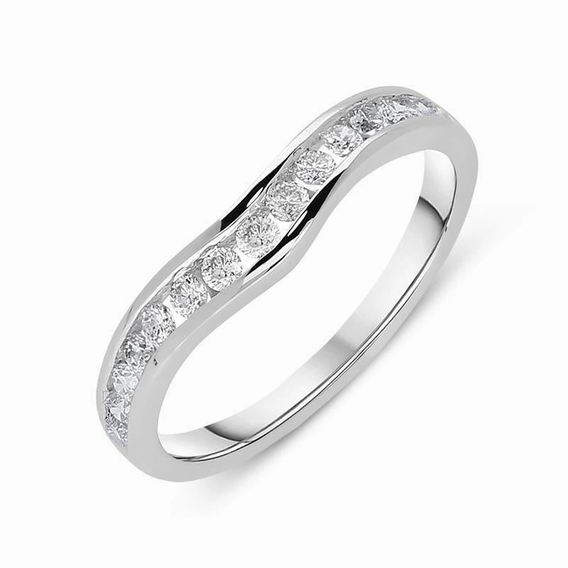 18ct White Gold 0.33ct Diamond Wedding Ring