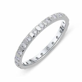 18ct White Gold 0.50ct Diamond Brilliant Cut Eternity Ring