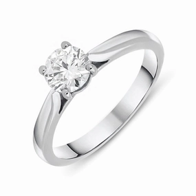 18ct White Gold 0.50ct Diamond Brilliant Cut Solitaire Ring