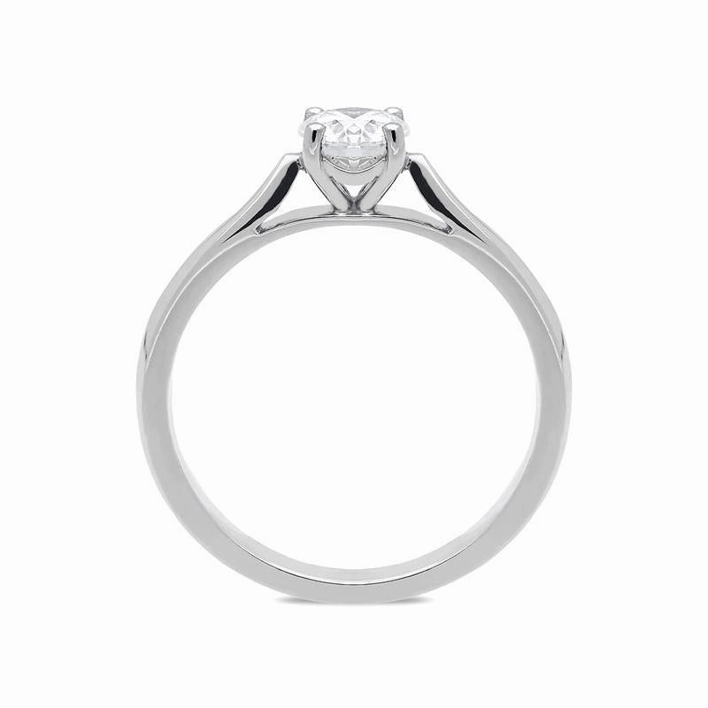 18ct White Gold 0.50ct Diamond Brilliant Cut Solitaire Ring
