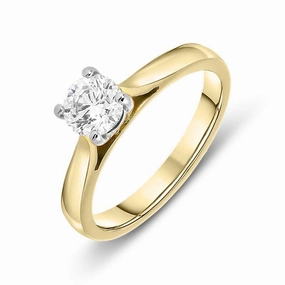 18ct White Gold 0.60ct Diamond Brilliant Cut Solitaire Ring