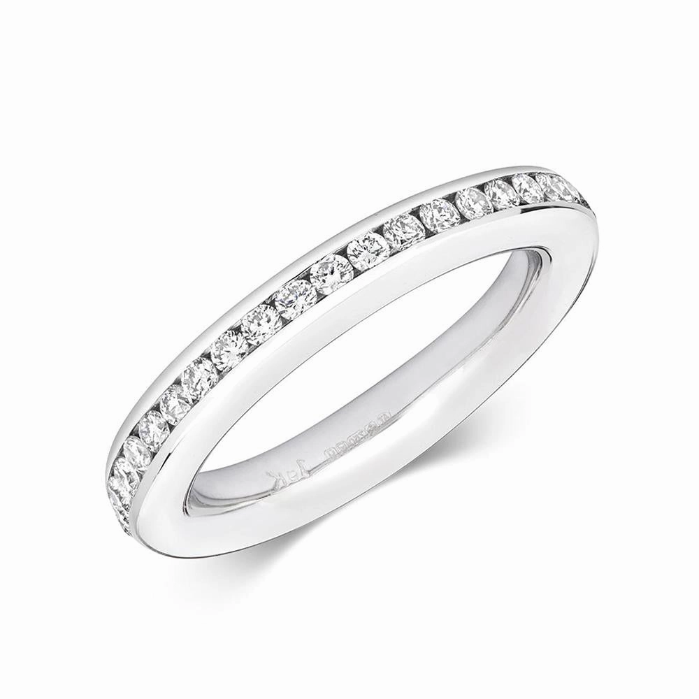 18ct White Gold 1.00ct Diamond Brilliant Cut Eternity Ring