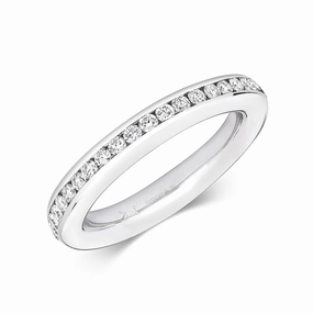 18ct White Gold 1.00ct Diamond Brilliant Cut Eternity Ring
