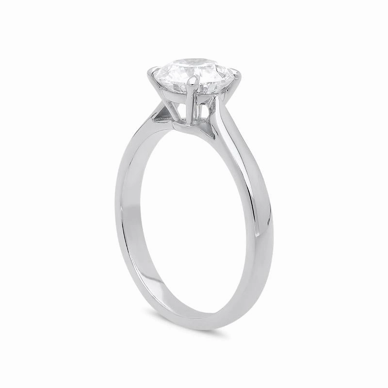 18ct White Gold 1.50ct Diamond Brilliant Cut Solitaire Ring D