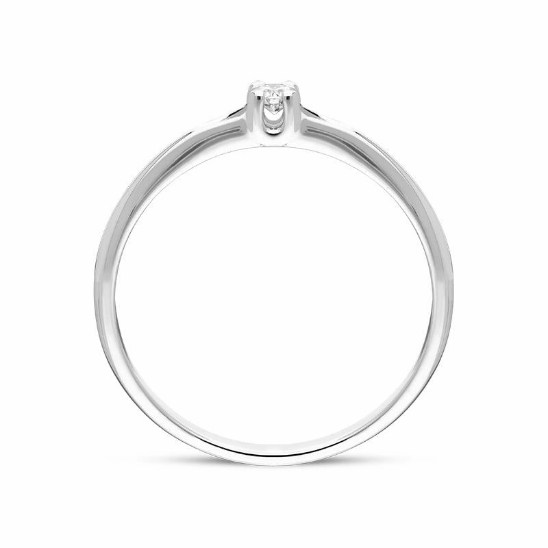 18ct White Gold Brilliant Cut Diamond Solitaire Ring