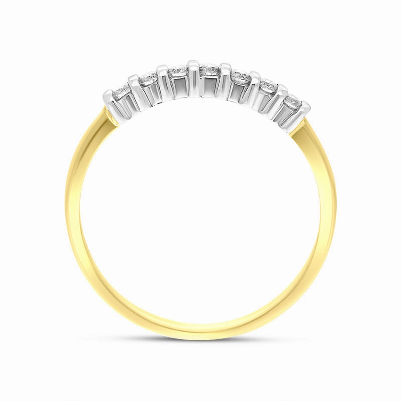 18ct Yellow Gold 0.17ct Diamond Half Eternity Ring