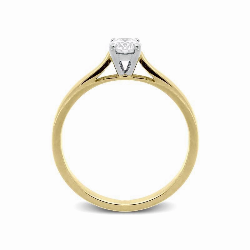 18ct Yellow Gold 0.30ct Diamond Solitaire Ring