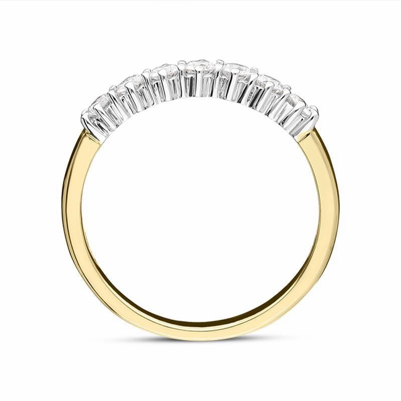 18ct Yellow Gold 0.35ct Diamond Wedding Half Eternity Ring