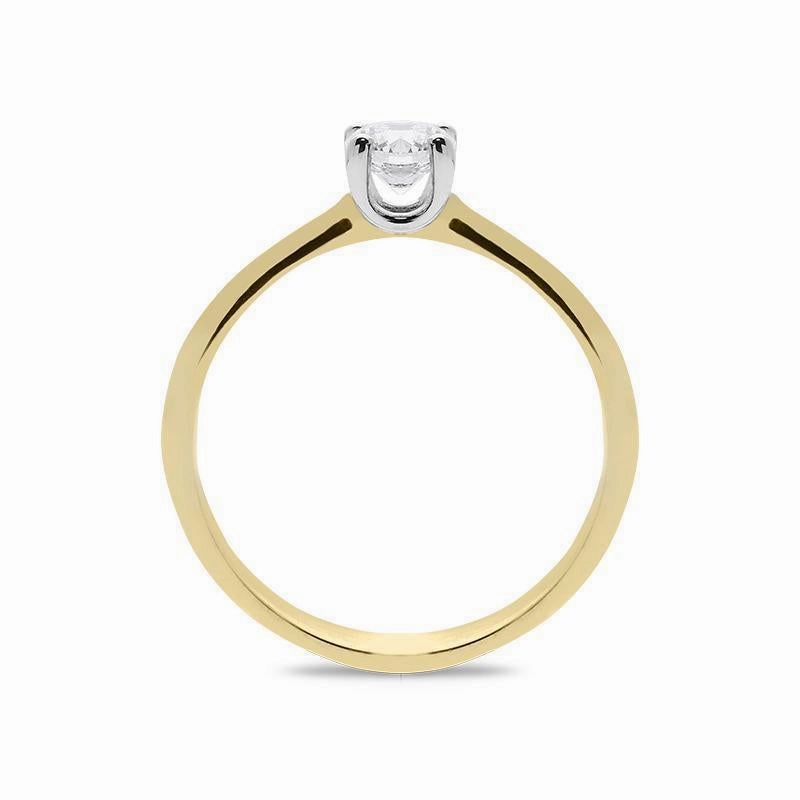 18ct Yellow Gold 0.40ct Diamond Brilliant Cut Solitaire Ring D
