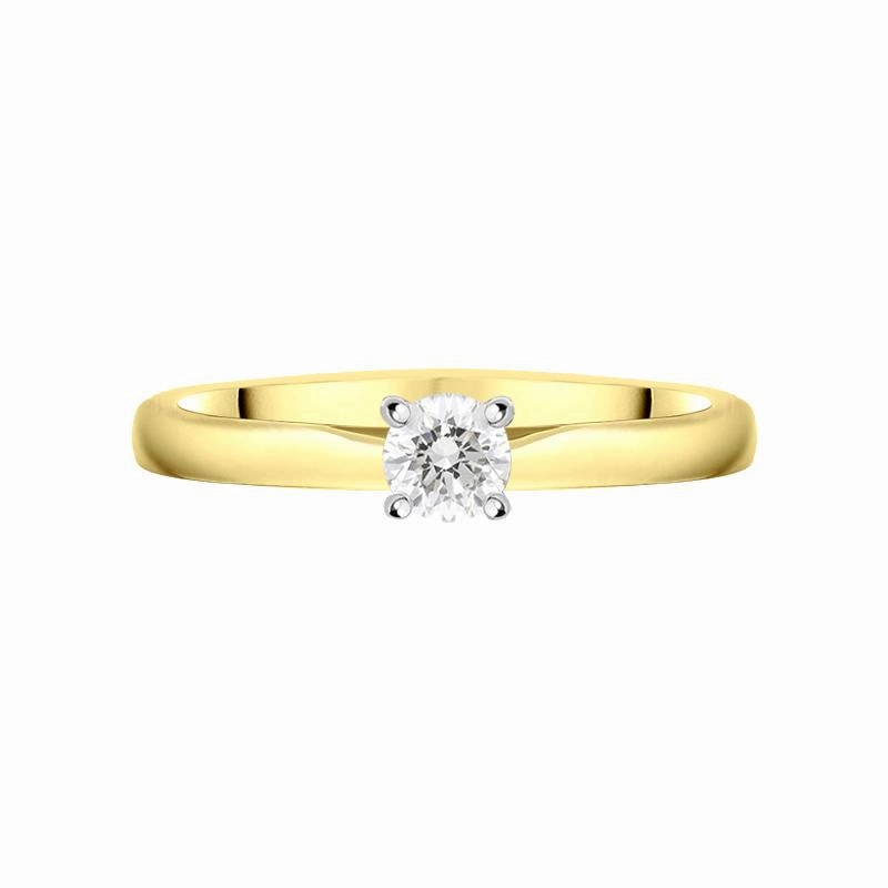 18ct Yellow Gold 0.40ct Diamond Brilliant Cut Solitaire Ring