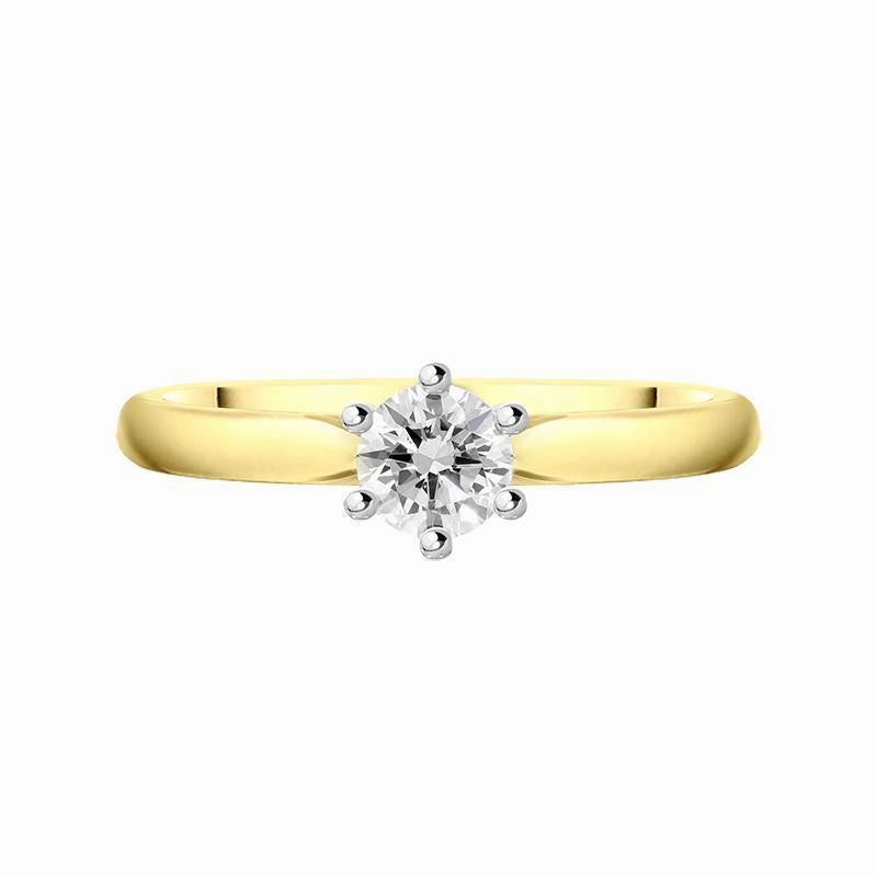 18ct Yellow Gold 0.40ct Diamond Brilliant Cut Solitaire Ring