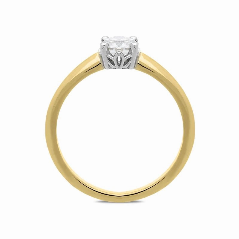 18ct Yellow Gold 0.50ct Diamond Solitaire Ring