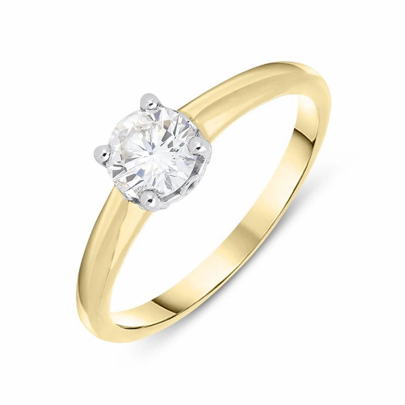 18ct Yellow Gold 0.50ct Diamond Solitaire Ring