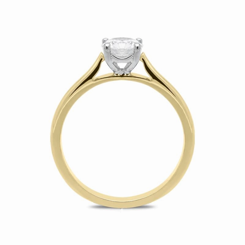 18ct Yellow Gold 0.63ct Diamond Brilliant Cut Solitaire Ring