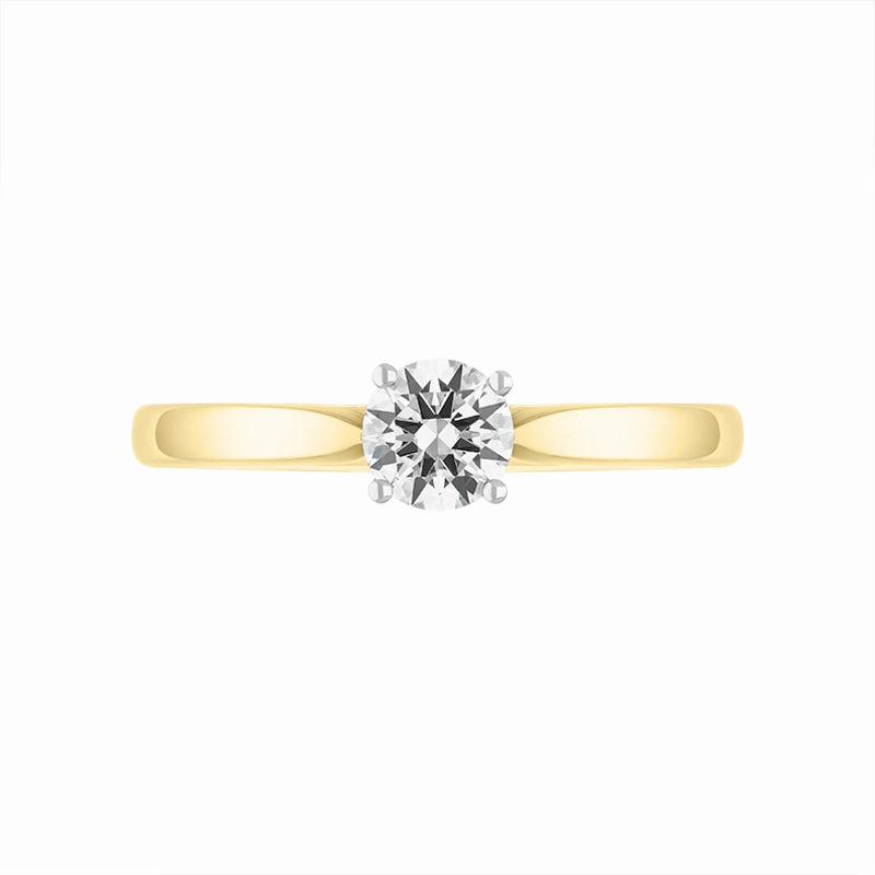 18ct Yellow Gold 0.70ct Diamond Round Brilliant Cut Solitaire Ring