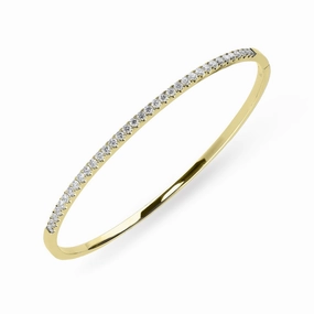18ct Yellow Gold 0.92ct Diamond Bangle