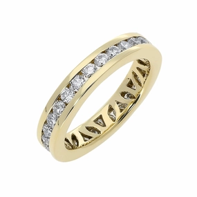 18ct Yellow Gold 1.02ct Diamond Channel Set Wedding Eternity Ring D