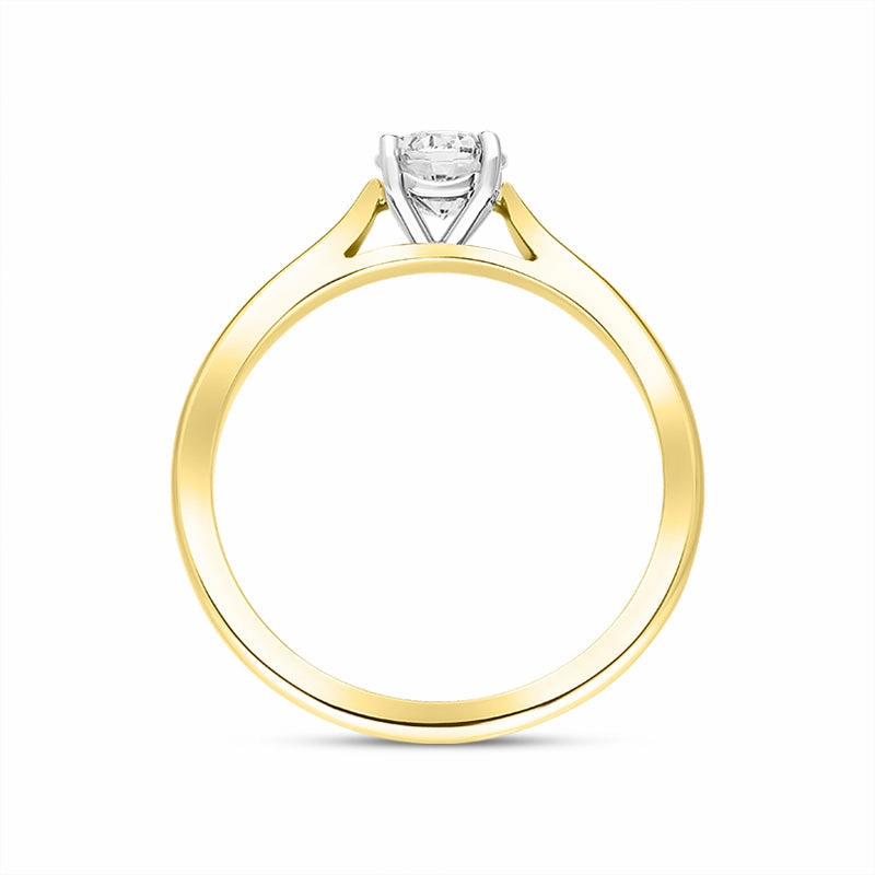 18ct Yellow Gold 1.06ct Diamond Round Brilliant Cut Solitaire Ring
