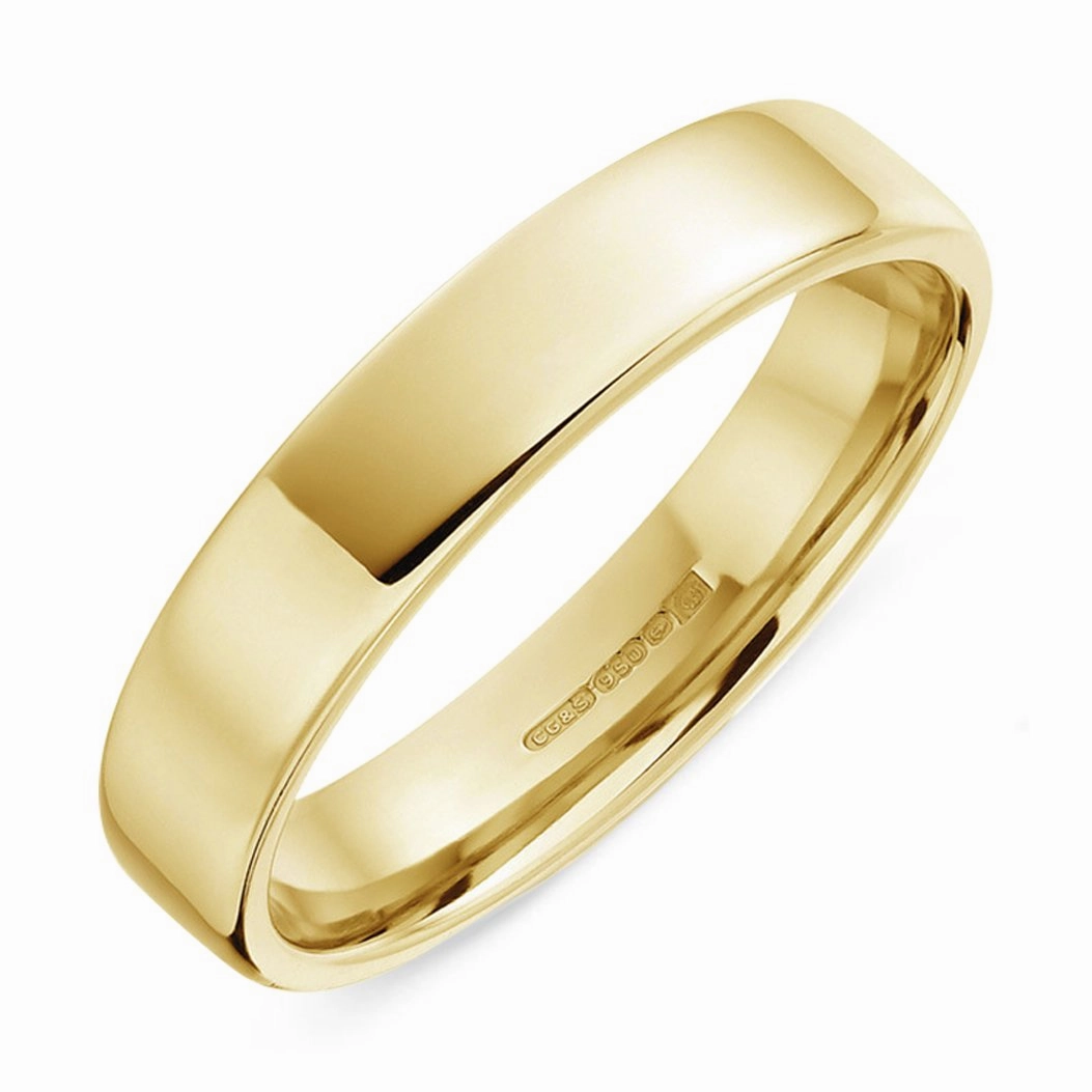 18ct Yellow Gold 6mm Bevelled Edge Wedding Ring