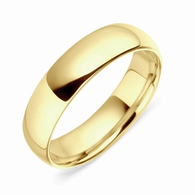 18ct Yellow Gold Classic Court Shaped Wedding Ring
