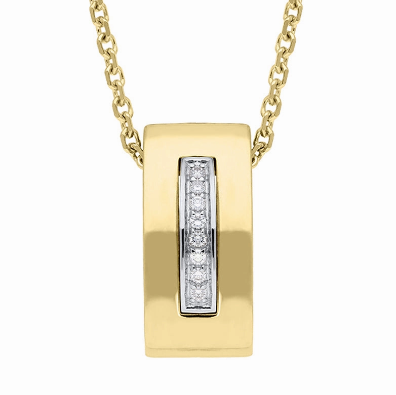 18ct Yellow Gold Diamond Necklace
