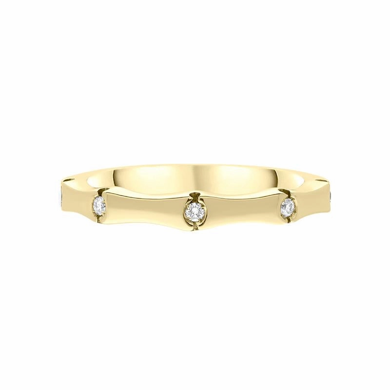 18ct Yellow Gold Five Diamond Band Ring