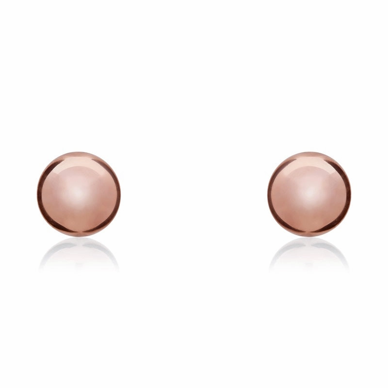 9ct Rose Gold 8mm Ball Stud Earrings
