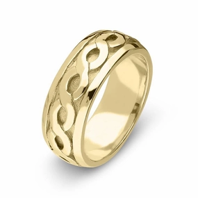 9ct Yellow Gold Fancy Celtic Wedding Ring