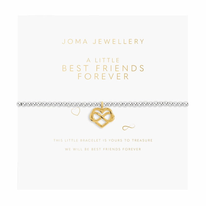 A Little Best Friend Forever Silver Gold Plated 15.5cm Bracelet C718