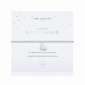 A Little Bridesmaid Silver 17.5cm Stretch Bracelet 3619