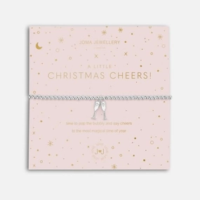 A Little Christmas Cheers! Silver 17.5cm Stretch Bracelet 5427