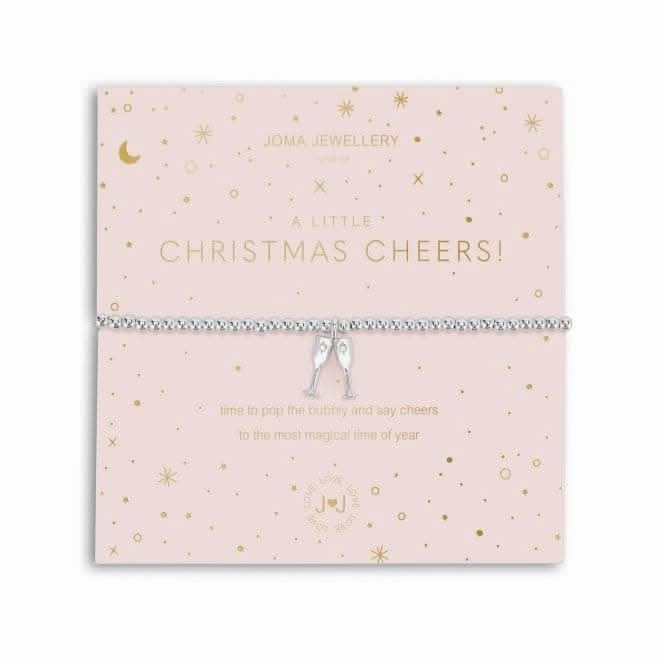 A Little Christmas Cheers! Silver 17.5cm Stretch Bracelet 5427