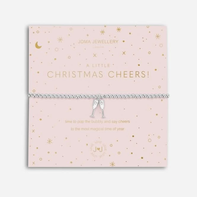 A Little Christmas Cheers! Silver 17.5cm Stretch Bracelet 5427
