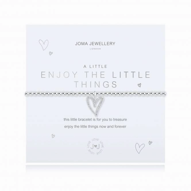 A Little Enjoy The Little Things Silver 17.5cm Stretch Bracelet 4347