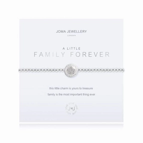 A Little Family Forever Silver 17.5cm Stretch Bracelet 3205