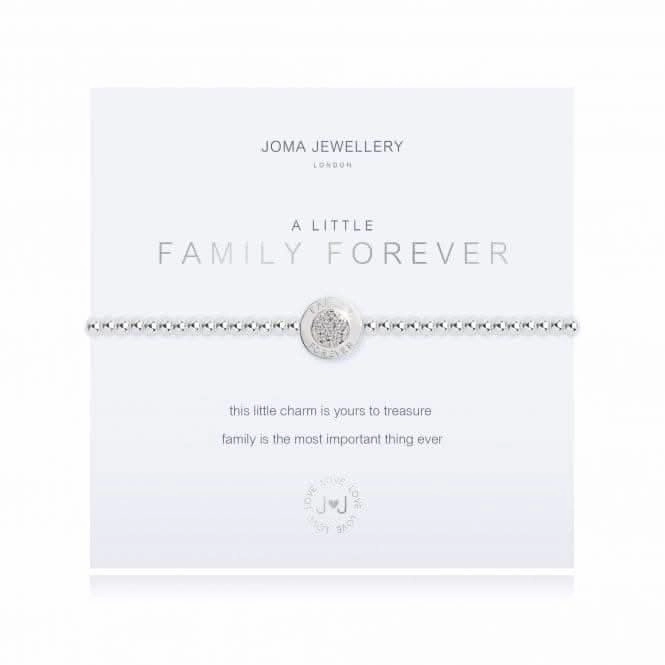A Little Family Forever Silver 17.5cm Stretch Bracelet 3205