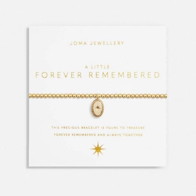 A Little Forever Remembered Gold Plated 17.5cm Stretch Bracelet 6982