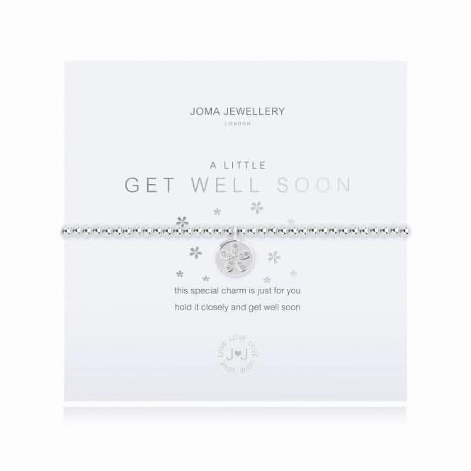 A Little Get Well Soon Silver 17.5cm Stretch Bracelet 4363