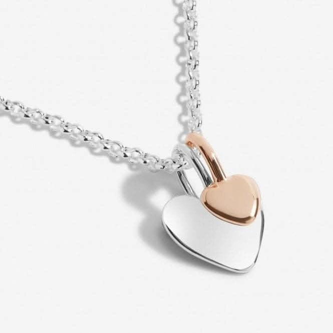 A Little Godmother Silver Rose Gold Plated 46cm   5cm Necklace 6829