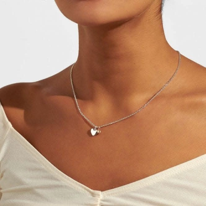 A Little Godmother Silver Rose Gold Plated 46cm   5cm Necklace 6829