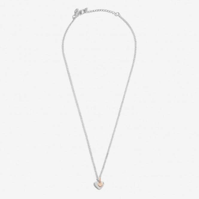 A Little Godmother Silver Rose Gold Plated 46cm   5cm Necklace 6829