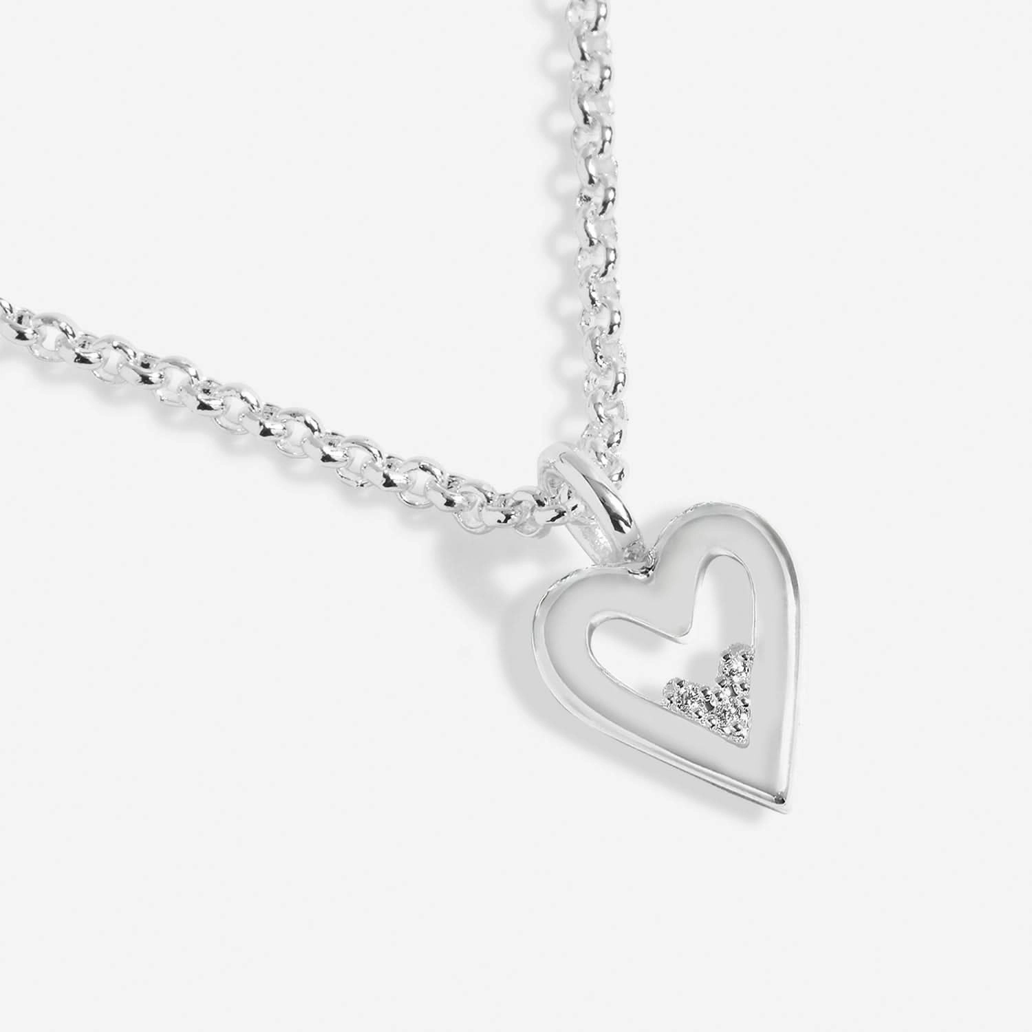 A Little Happy Birthday Daughter Silver Plated Necklace 7810