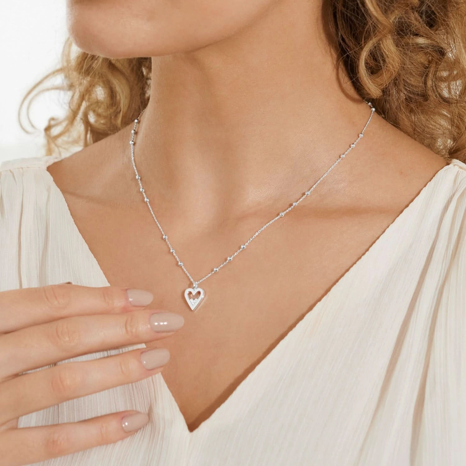 A Little Happy Birthday Daughter Silver Plated Necklace 7810
