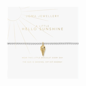A Little Hello Sunshine Silver Gold Plated 15.5cm Bracelet C719