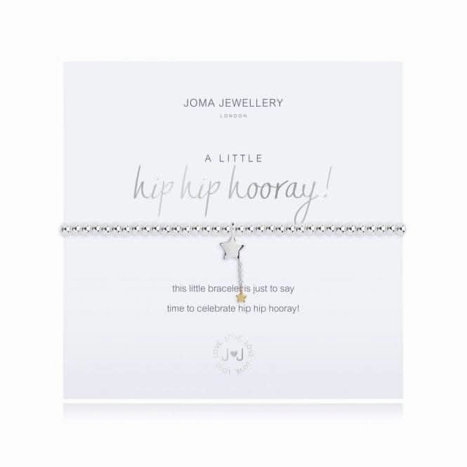 A Little Hip Hip Hooray! Silver Yellow Gold 17.5cm Stretch Bracelet 3213