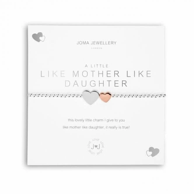 A Little Like Mother Like Daughter Silver 17.5cm Stretch Bracelet 5217